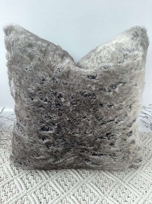 The Luxury Reindeer Faux Fur Cushion - 16'' - Yes