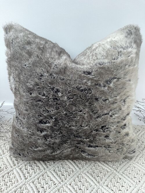 The Luxury Reindeer Faux Fur Cushion - 18'' - Yes