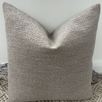The Luxury Natural Boucle Cushion - 16'' - Yes