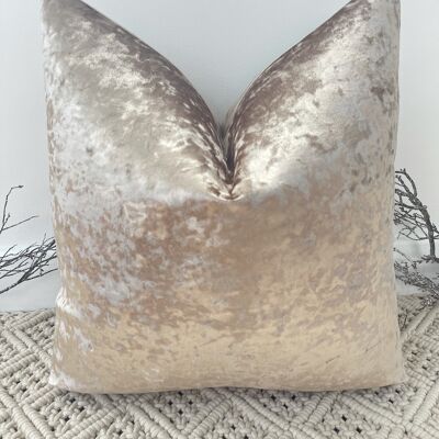 NEW The Deep Champagne Onia Cushion - 18'' - Yes - Ivory