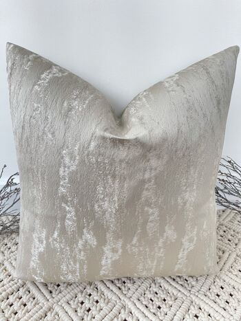 NOUVEAU Coussin Sandro Champagne, 20'', Oui, Blanc 3