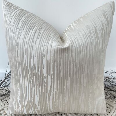 NEW The Ivory Champagne Zinke Cushion - 16'' - Yes - White