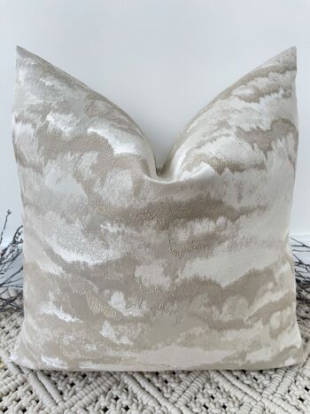 NOUVEAU Coussin Vestige Champagne, 22", Oui, Gris 1