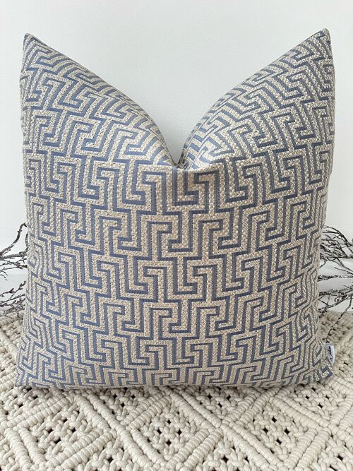The Navy Mattox Cushion - 22" - Yes - Gold