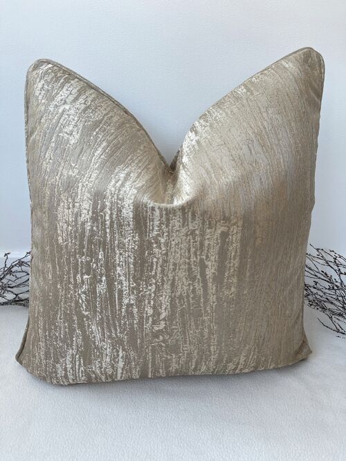 The Gold Stella Cushion - 16'' - Yes - Grey