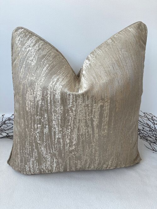 The Gold Stella Cushion - 22" - Yes - Grey