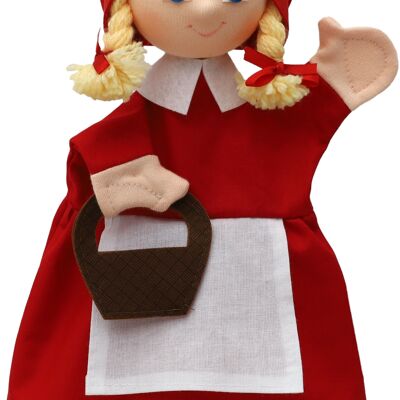 Red Riding Hood puppet without feet - Made in Europe - Yesterday's toy