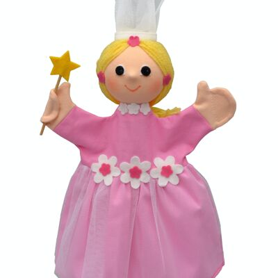 Pink Fairy Puppet 35 cm - Made in Europe - Spielzeug von gestern