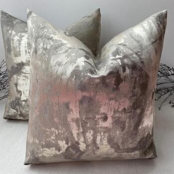 Coussin The Chiara Gold Gris Anthracite - 22", Oui - Ivoire 2