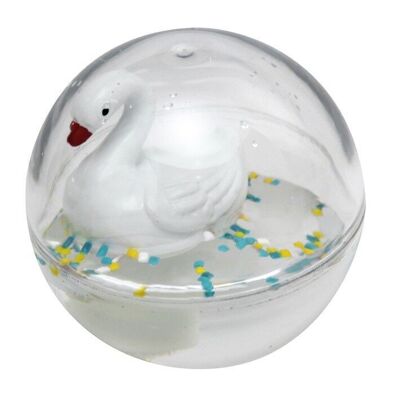 Water Bubbles Swan 10 Cm - Made in Europe - Bath Toy