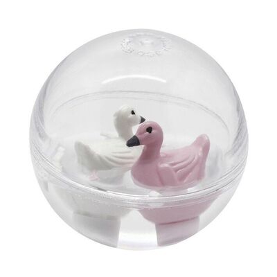 WATER BUBBLE Baby Swans - Small Model 7 Cm - Made in Europe - Bath Toy