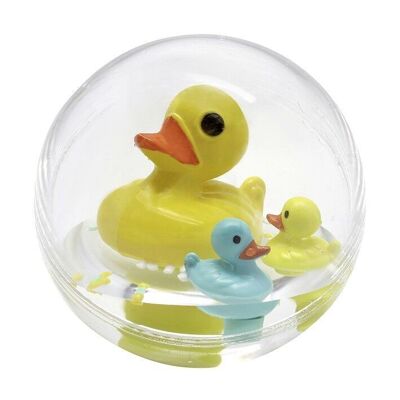 WATER BUBBLE Duck Family 11 Cm - Hecho en Europa - Juguete de baño