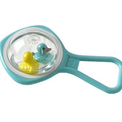 Baby Duck Blue Rattle - Made in Europe - Baby Toy - 1st Age Toy