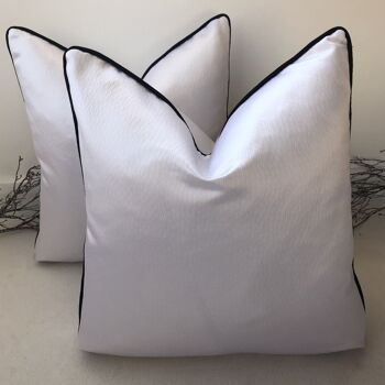 Le coussin Lauren White - 18'' - Oui - Noir 2