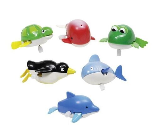 ANIMAUX NAGEURS - Jeu de Bain - Jouet avec Mécanisme à remonter - Mon Petit Cadeau