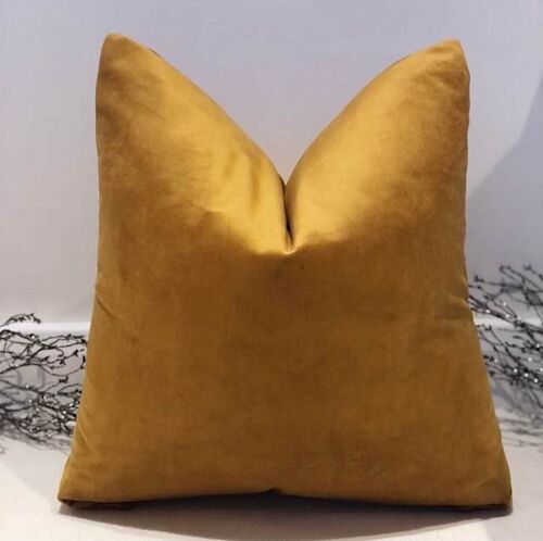 The Gold Velvet Varley Cushion - 16'' - Yes