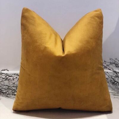 The Gold Velvet Varley Cushion - 18'' - Yes