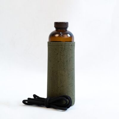 ECOB water bottle - Khaki green cover