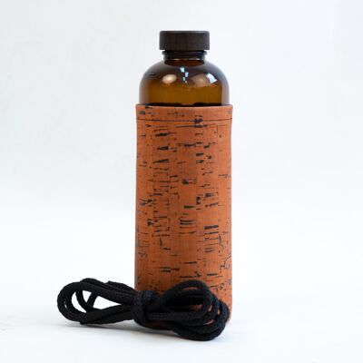 Botella de agua ECOB - Funda naranja tigre