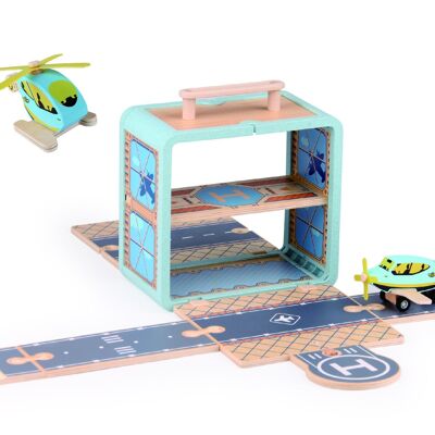Flughafenkoffer - Nachahmungsspiel - 3+ Holzspielzeug
