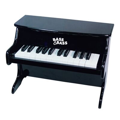 Piano Mecánico Celadon Negro Modelo Grande 25 Notas - Instrumento Musical para Niños - Primavera