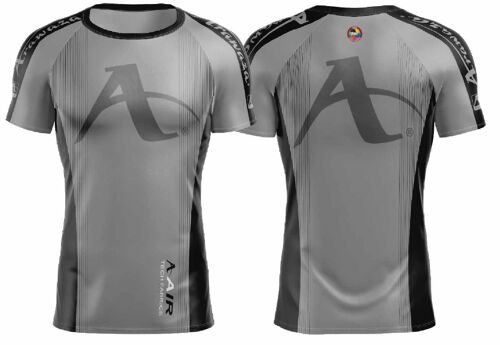 T-shirt Arawaza | dry-fit | grijs-zwart - Product Kleur: Grijs / Product Maat: XL