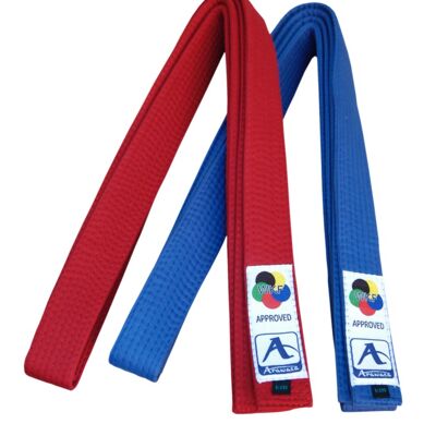 Karateband voor kumite (competitie) Arawaza | rood & blauw - Product Kleur: Rood / Product Maat: 260