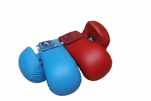 Karate-handschoenen (mitts) Arawaza | rood of blauw - Product Kleur: Blauw / Product Maat: S