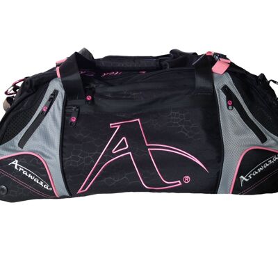 Multifunctionele sporttas & rugzak Arawaza | zwart-roze - Product Kleur: Roze / Product Maat: M