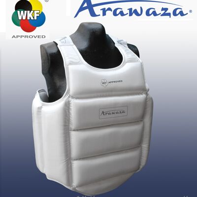 Bodyprotector voor karate Arawaza | U14 WKF | wit - Product Kleur: Wit / Product Maat: XS