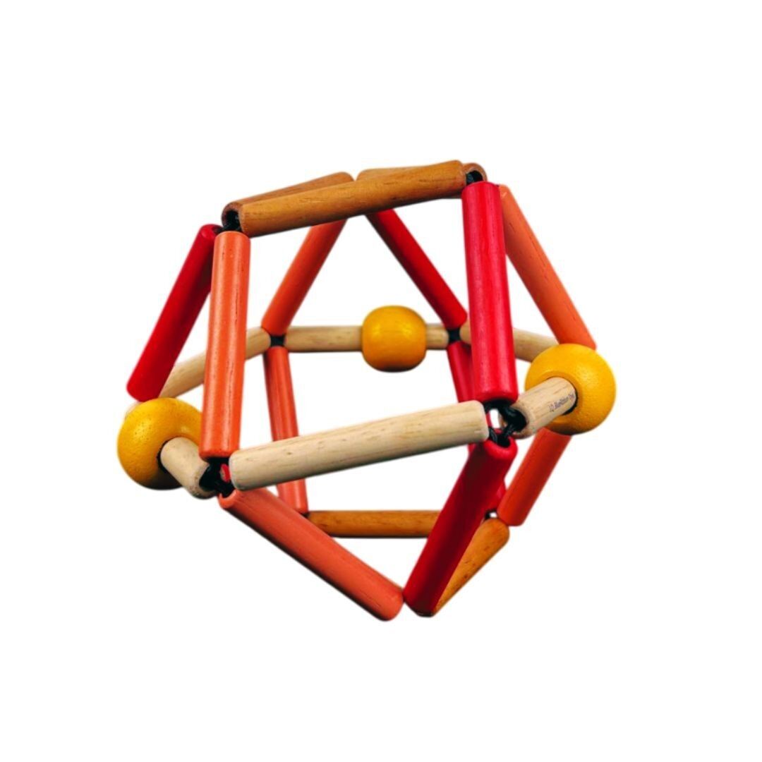 FRUITY GRABBER - Sonaglio, Massaggiagengive e Apprendimento Muscolare - Giocattolo in Legno per Bambini