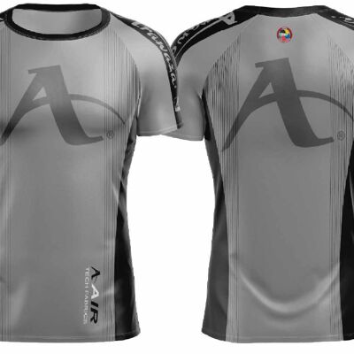 T-shirt Arawaza | dry-fit | grijs-zwart - Product Kleur: Grijs / Product Maat: L