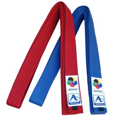 Karateband voor kumite (competitie) Arawaza | rood & blauw - Product Kleur: Rood / Product Maat: 240