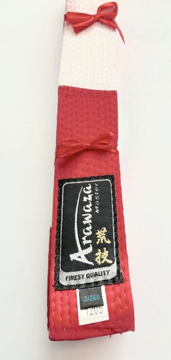 Karaté Band Maître d'Arawaza | rouge-blanc - Couleur du produit : Rouge / Blanc / Taille du produit : 290 2