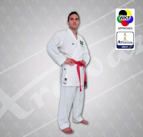 Kumite-karatepak Onyx Evolution Arawaza | WKF-approved - Product Kleur: Wit / Product Maat: 180