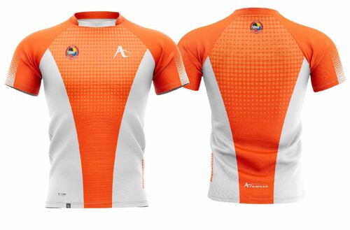 T-shirt Arawaza | dry-fit | oranje-wit - Product Kleur: Oranje Wit / Product Maat: XXL