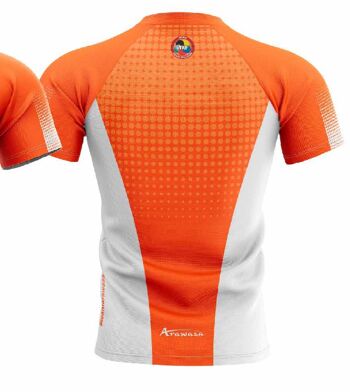 T-shirt Arawaza | ajustement à sec | orange-blanc - Couleur du produit : Orange White / Taille du produit : XXL 3