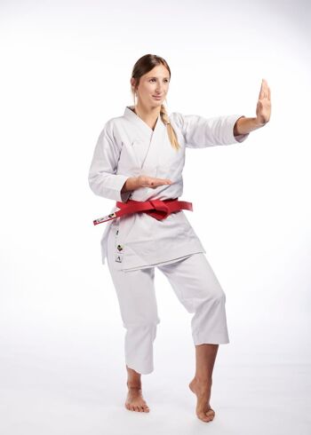 Combinaison de karaté Kata Deluxe Arawaza | Approuvé WKF - Couleur du produit : Blanc / Taille du produit : 185 5