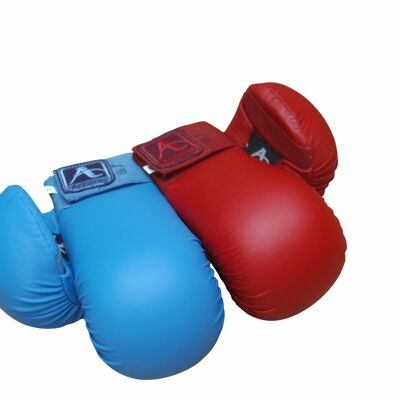 Karate-handschoenen (mitts) Arawaza | rood of blauw - Product Kleur: Blauw / Product Maat: L