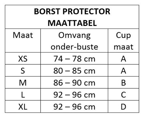 Arawaza Borst Protectie Vrouwen - Product Kleur: Wit / Product Maat: XS