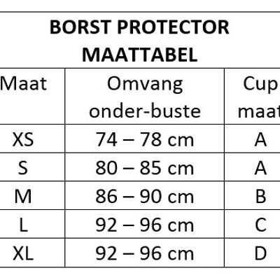 Arawaza Borst Protectie Vrouwen - Product Kleur: Wit / Product Maat: XS