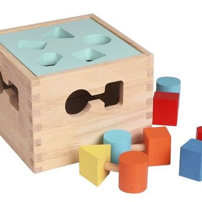 Caja con forma - Incorporada - Juguete de madera de 12M+