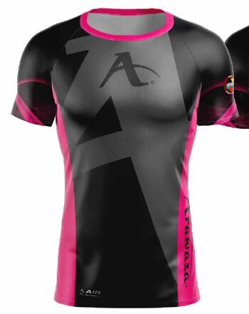 T-shirt Arawaza | ajustement à sec | noir-rose - Couleur du produit : Noir / Rose / Taille du produit : XXS 2