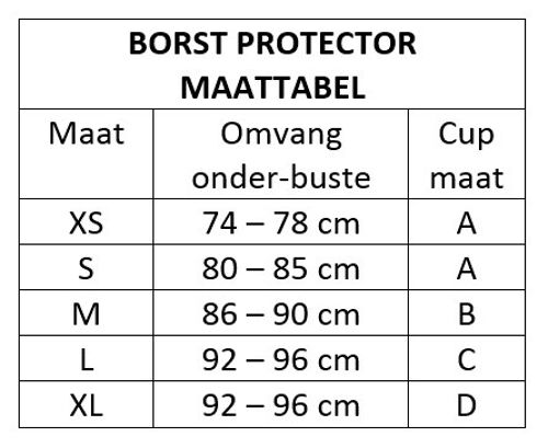 Arawaza Borst Protectie Vrouwen - Product Kleur: Wit / Product Maat: M