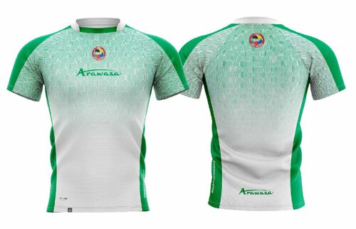T-shirt Arawaza | dry-fit | wit-groen - Product Kleur: Groen Wit / Product Maat: L