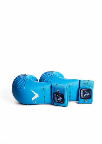 Gants de karaté (approuvés WKF) Arawaza | bleu - Couleur du produit : Bleu / Taille du produit : L 5
