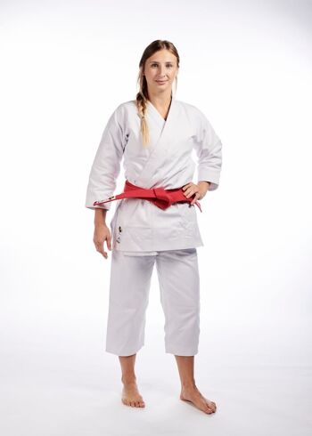 Combinaison de karaté Kata Deluxe Arawaza | Approuvé WKF - Couleur du produit : Blanc / Taille du produit : 130 1