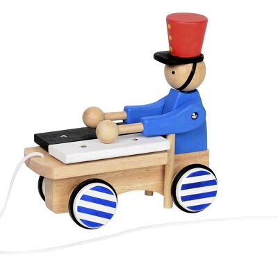 Soldier Pull Toy with Xylophone - Yesterday's Toy - 18M+ Wooden Toy - Spring