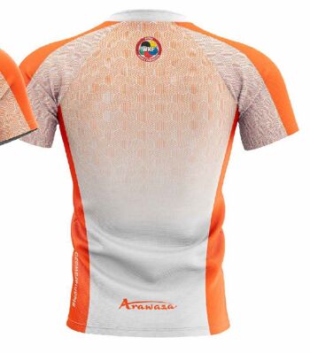 T-shirt Arawaza | ajustement à sec | blanc-orange - Couleur du produit : Orange Blanc / Taille du produit : M 3