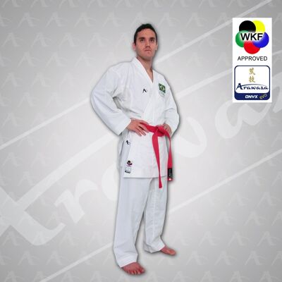 Kumite-karatepak Onyx Evolution Arawaza | WKF-approved - Product Kleur: Wit / Product Maat: 185